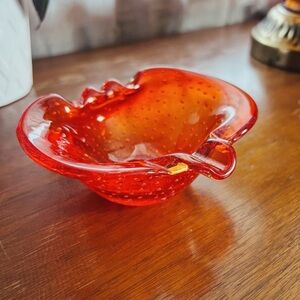Vtg Murano Bullicante Art Glass